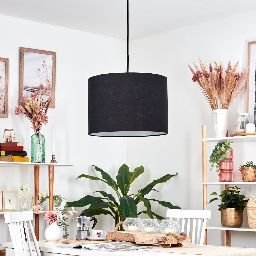 Bassagoda Lampadario a sospensione, Lampada a sospensione Nero, Bianco, 1-Luce