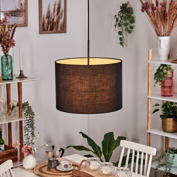 Bassagoda Lampadario a sospensione, Lampada a sospensione Nero, Bianco, 1-Luce