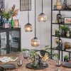 Ripoll Lampadario a sospensione, Lampada a sfera, Lampada a sospensione a cluster Chiaro, Grigio fumo, 3-Luci
