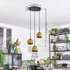 Ripoll Lampadario a sospensione, Lampada a sfera, Lampada a sospensione a cluster Oro, 3-Luci
