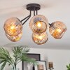 Ripoll Plafoniera, Lampada a sfera Ambrato, 5-Luci