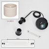 Bassagoda Lampadario a sospensione, Lampada a sospensione beige, Bianco, 1-Luce