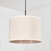 Bassagoda Lampadario a sospensione, Lampada a sospensione beige, Bianco, 1-Luce