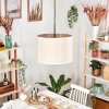 Bassagoda Lampadario a sospensione, Lampada a sospensione beige, Bianco, 1-Luce