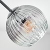 Ripoll Plafoniera, Lampada a sfera Chiaro, Grigio fumo, 5-Luci