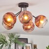 Ripoll Plafoniera, Lampada a sfera Chiaro, Ramato, 5-Luci