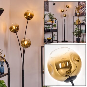 Ripoll Lampada a sfera, Lampada da terra Oro, Chiaro, 3-Luci