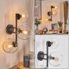 Koyoto Lampada a sfera, Applique Chiaro, 3-Luci