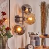 Koyoto Lampada a sfera, Applique Ambrato, Cromo, Grigio fumo, 3-Luci