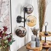 Koyoto Lampada a sfera, Applique Ambrato, Cromo, Grigio fumo, 3-Luci