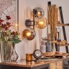 Koyoto Lampada a sfera, Applique Ambrato, Cromo, Grigio fumo, 3-Luci