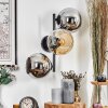 Koyoto Lampada a sfera, Applique Ambrato, Cromo, Grigio fumo, 3-Luci