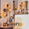 Koyoto Lampada a sfera, Applique Ambrato, Chiaro, 3-Luci