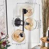 Koyoto Lampada a sfera, Applique Ambrato, Chiaro, 3-Luci