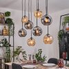 Ripoll Lampadario a sospensione, Lampada a sfera, Lampada a sospensione Écru, Nero, 8-Luci