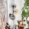 Gastor Lampada a sfera, Applique Ambrato, Chiaro, Grigio fumo, 3-Luci