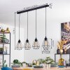 Cenova Lampadario a sospensione, Lampada a sospensione Nero, 4-Luci