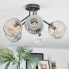 Ripoll Plafoniera, Lampada a sfera Ambrato, Chiaro, Grigio fumo, 5-Luci
