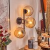 Koyoto Lampada a sfera, Applique Ambrato, 3-Luci