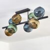 Koyoto Plafoniera, Lampada a sfera Blu, Oro, Verde, 8-Luci