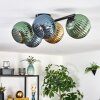 Koyoto Plafoniera, Lampada a sfera Blu, Oro, Verde, 5-Luci