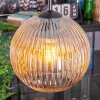 Koyoto Lampadario a sospensione, Lampada a sfera, Lampada a sospensione a cluster 30 cm Ambrato, 3-Luci