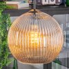 Koyoto Lampadario a sospensione, Lampada a sfera, Lampada a sospensione a cluster 30 cm Ambrato, 3-Luci