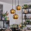 Koyoto Lampadario a sospensione, Lampada a sfera, Lampada a sospensione a cluster 30 cm Oro, 3-Luci
