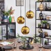 Koyoto Lampadario a sospensione, Lampada a sfera, Lampada a sospensione a cluster 30 cm Oro, 3-Luci