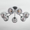 Ripoll Plafoniera, Lampada a sfera Grigio fumo, 7-Luci
