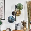 Koyoto Lampada a sfera, Applique Blu, Oro, Verde, Chiaro, 3-Luci