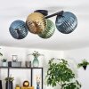 Koyoto Plafoniera, Lampada a sfera Blu, Oro, Verde, 4-Luci
