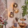 Gastor Lampada a sfera, Applique Ambrato, Grigio fumo, 3-Luci