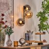 Gastor Lampada a sfera, Applique Ambrato, Grigio fumo, 3-Luci