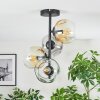 Ripoll Plafoniera, Lampada a sfera Ambrato, Chiaro, Grigio fumo, 4-Luci