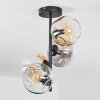 Ripoll Plafoniera, Lampada a sfera Ambrato, Chiaro, Grigio fumo, 4-Luci