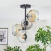 Ripoll Plafoniera, Lampada a sfera Ambrato, Chiaro, Grigio fumo, 4-Luci