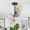 Ripoll Plafoniera, Lampada a sfera Ambrato, Chiaro, Grigio fumo, 4-Luci