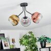 Ripoll Plafoniera, Lampada a sfera Oro, Chiaro, Ramato, Grigio fumo, 3-Luci