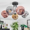 Ripoll Plafoniera, Lampada a sfera Cromo, Oro, Ramato, Grigio fumo, 5-Luci