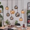 Ripoll Lampadario a sospensione, Lampada a sfera, Lampada a sospensione Écru, Nero, 8-Luci