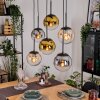 Gastor Lampadario a sospensione, Lampada a sfera, Lampada a sospensione Ambrato, Oro, Chiaro, Grigio fumo, 6-Luci