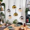 Gastor Lampadario a sospensione, Lampada a sfera, Lampada a sospensione Ambrato, Oro, Chiaro, Grigio fumo, 6-Luci