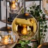 Gastor Lampadario a sospensione, Lampada a sfera, Lampada a sospensione Ambrato, Oro, Chiaro, Grigio fumo, 6-Luci