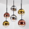Gastor Lampadario a sospensione, Lampada a sfera, Lampada a sospensione Cromo, Oro, Chiaro, Ramato, Grigio fumo, 6-Luci