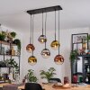 Gastor Lampadario a sospensione, Lampada a sfera, Lampada a sospensione Cromo, Oro, Chiaro, Ramato, Grigio fumo, 6-Luci