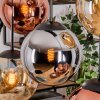 Gastor Lampadario a sospensione, Lampada a sfera, Lampada a sospensione Ambrato, Cromo, Ramato, Grigio fumo, 6-Luci