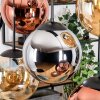 Gastor Lampadario a sospensione, Lampada a sfera, Lampada a sospensione Ambrato, Cromo, Ramato, Grigio fumo, 6-Luci