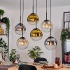 Gastor Lampadario a sospensione, Lampada a sfera, Lampada a sospensione Ambrato, Oro, Chiaro, Grigio fumo, 6-Luci