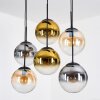 Gastor Lampadario a sospensione, Lampada a sfera, Lampada a sospensione Ambrato, Oro, Chiaro, Grigio fumo, 6-Luci